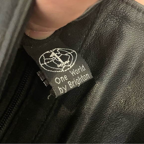 BRIGHTON Brown Croc Embossed and Black Leather Small Flap Crossbody - Picture 10 of 11